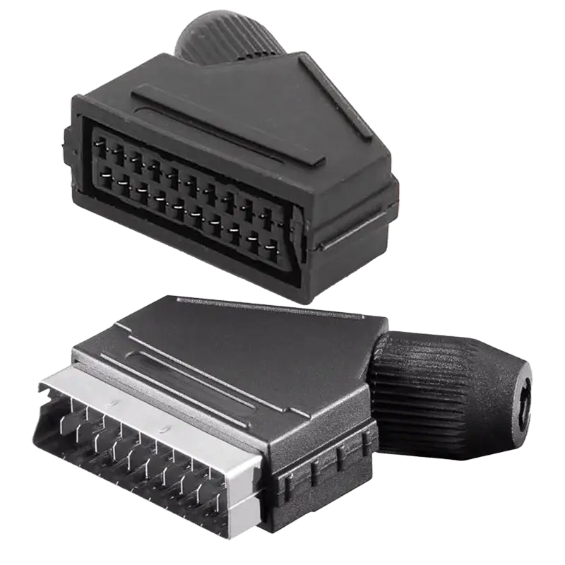 SCART-Male-Female-Connectors
