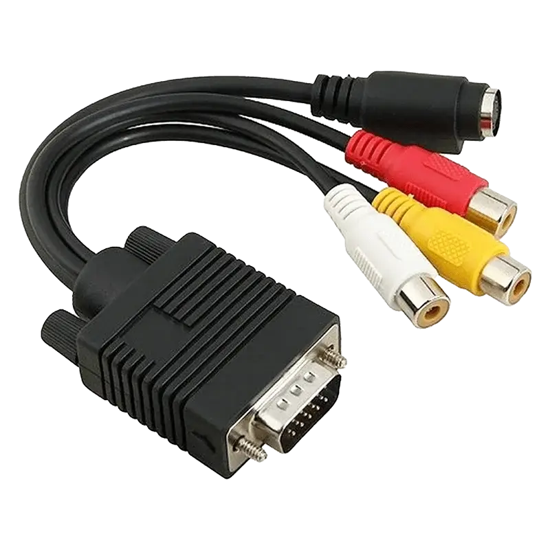 VGA-Male-to-RCA-Jack-Female-Connectors