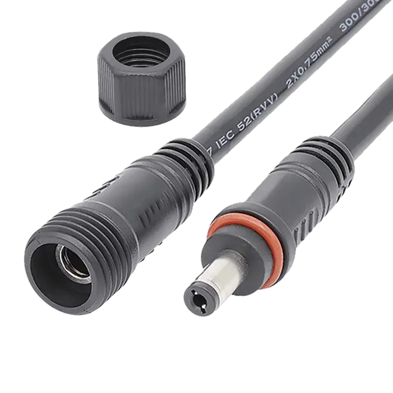 2.5mm-DC-Jacket-Waterproof-Connector